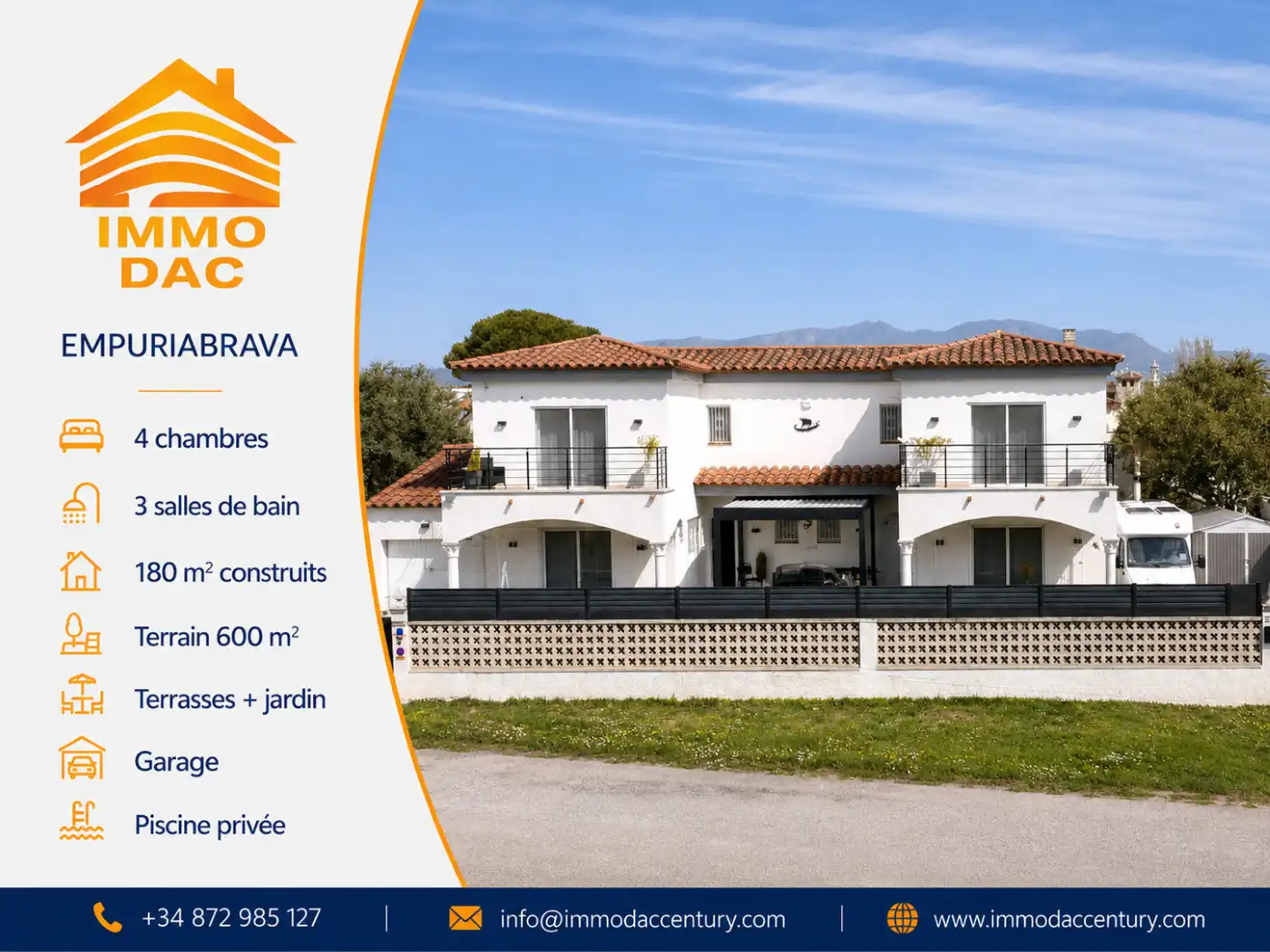 Vista exterior de Casa o xalet en venda en Empuriabrava amb Aire condicionat, Calefacció i Jardí privat