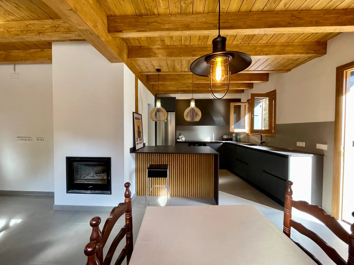 Cocina de Finca rústica en venta en Setcases con Calefacción, Parquet y Trastero