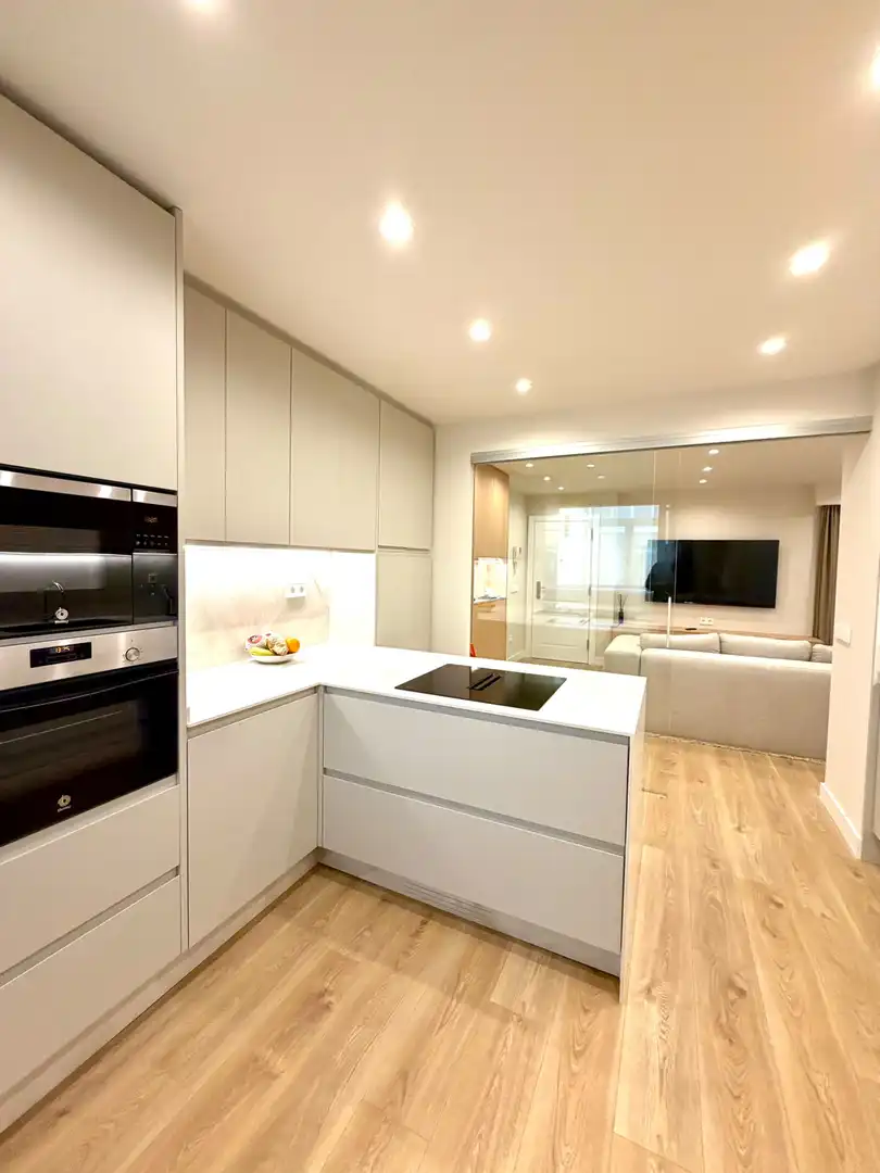 Kitchen of Flat for rent in Gijón   with Heating and Furnished