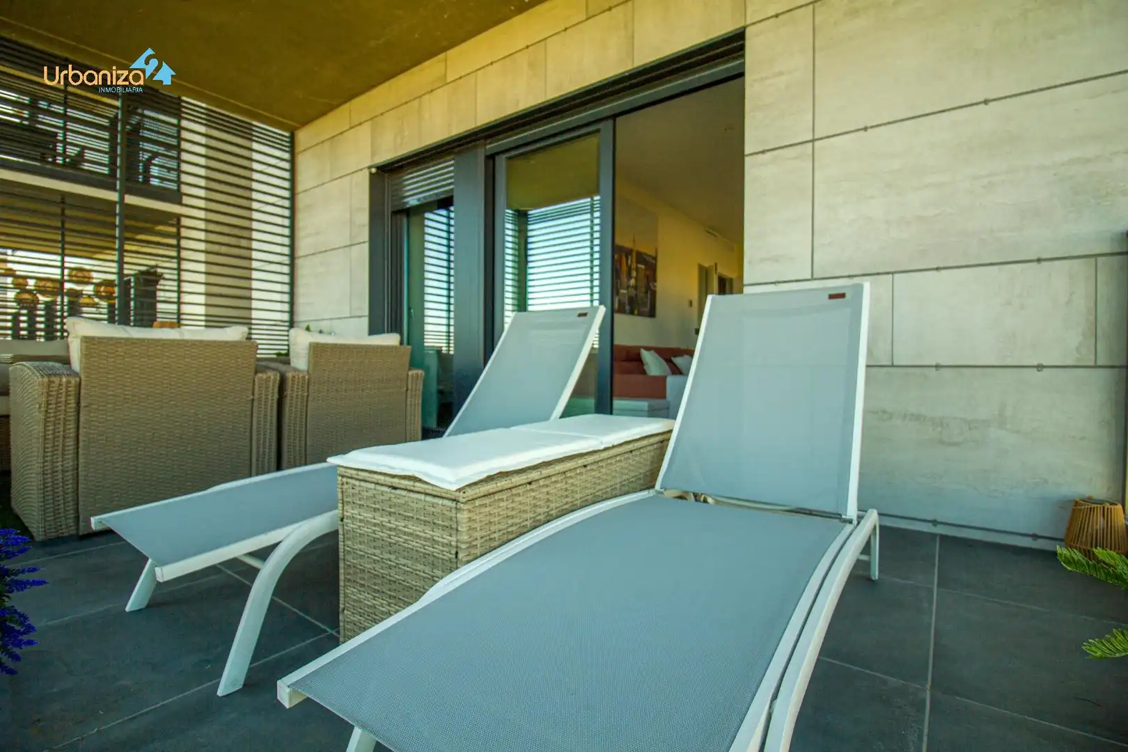 Terrasse von Wohnung zum Verkauf in Badajoz mit Klimaanlage, Heizung und Privatgarten