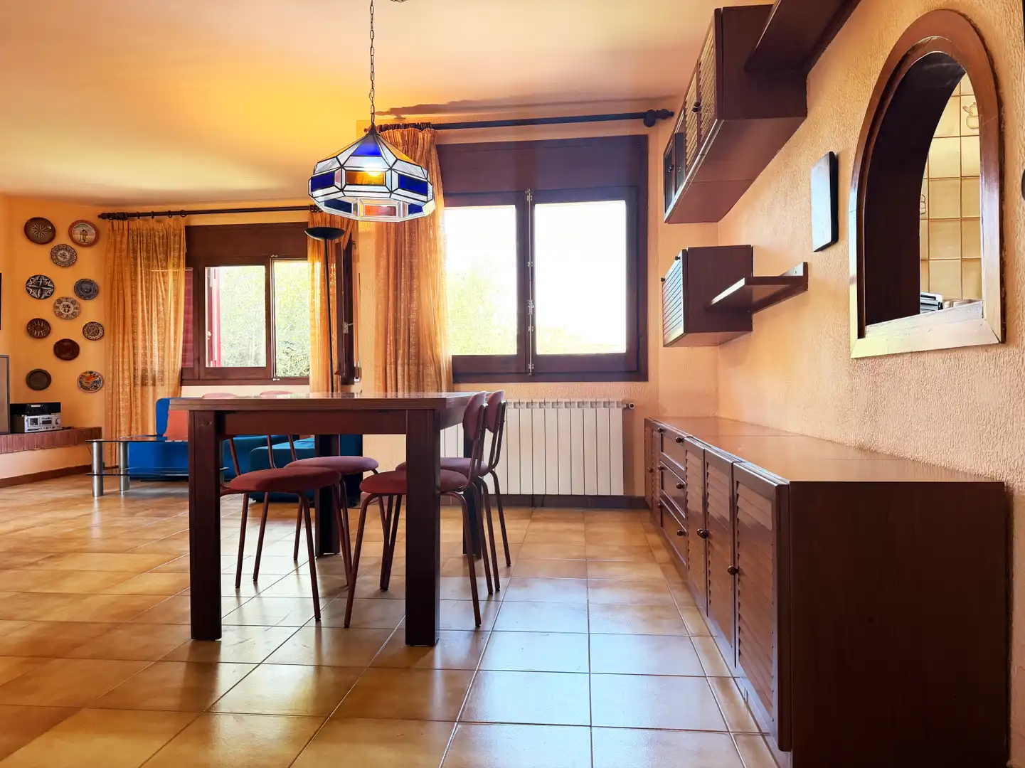 Dining room of Houses for sale in Calafell  with Air Conditioner, Heating and Furnished