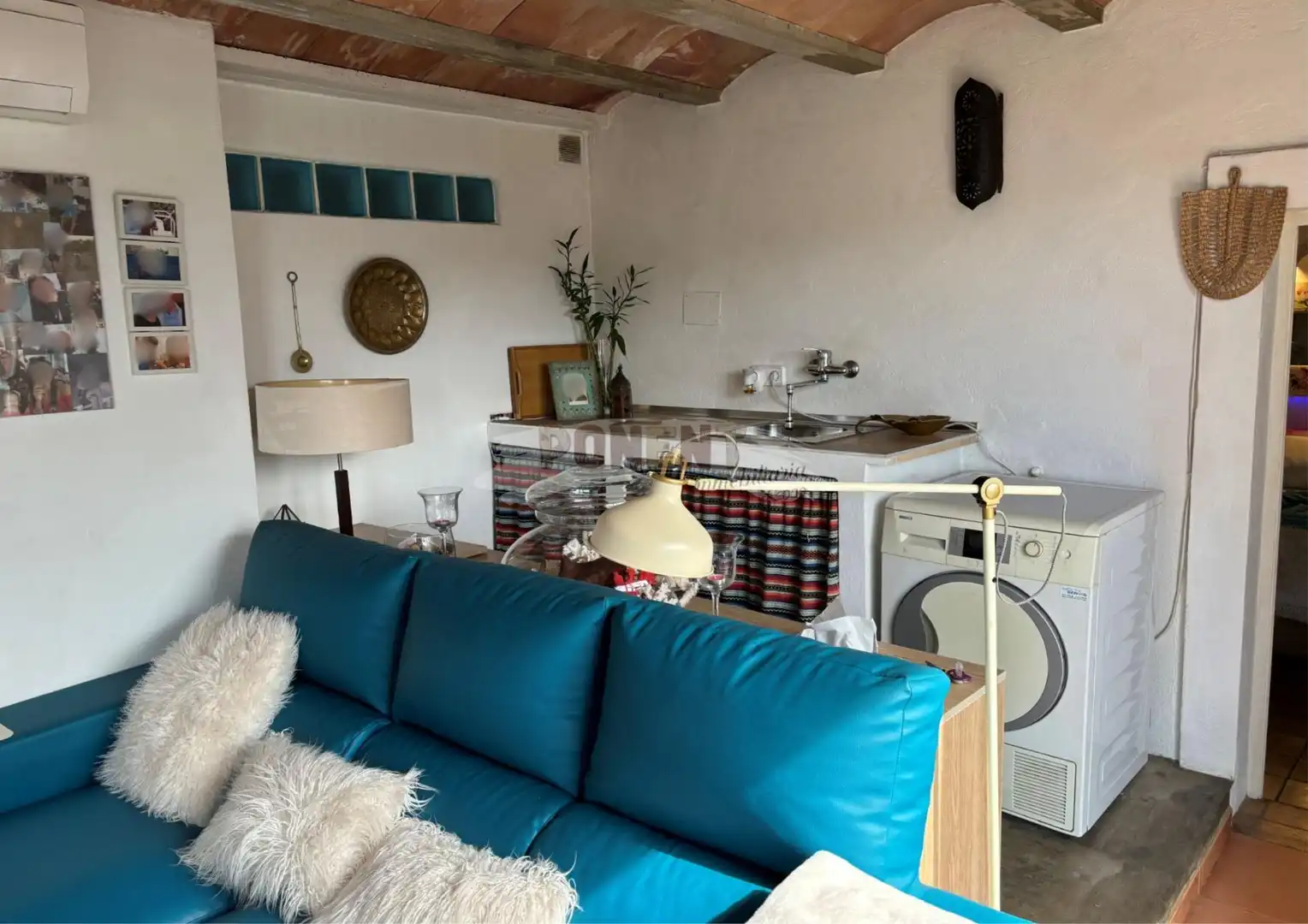 Sala d'estar de Casa o xalet en venda en Santa Eulària des Riu amb Aire condicionat, Jardí privat i Terrassa