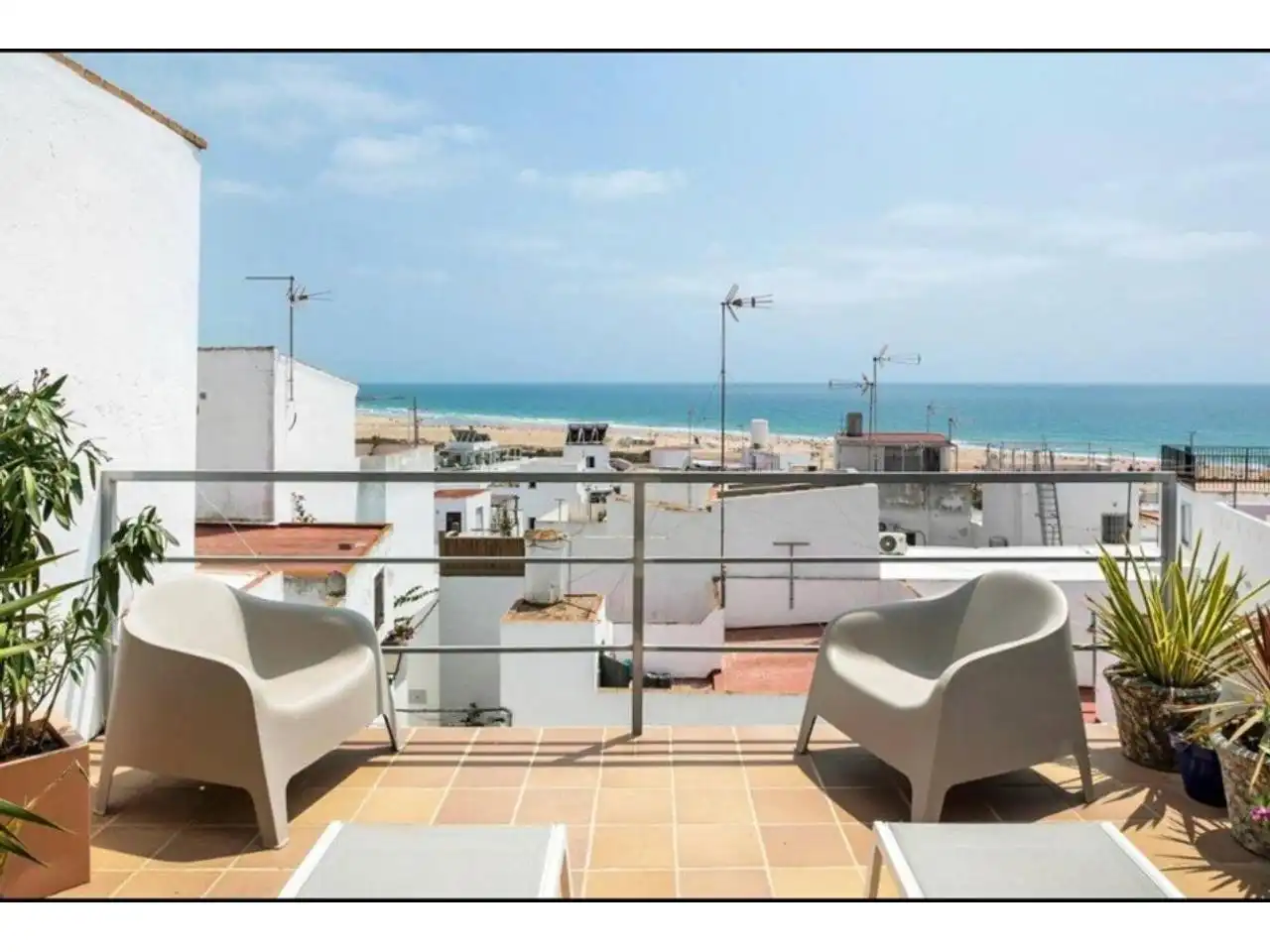 Terrassa de Casa o xalet en venda en Conil de la Frontera amb Aire condicionat, Calefacció i Terrassa