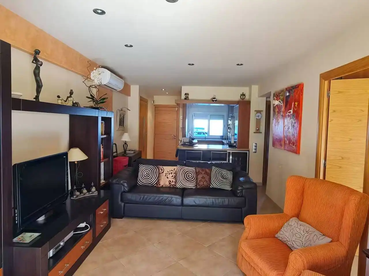 Sala de estar de Apartamento en venta en Salou con Aire acondicionado, Terraza y Piscina comunitaria