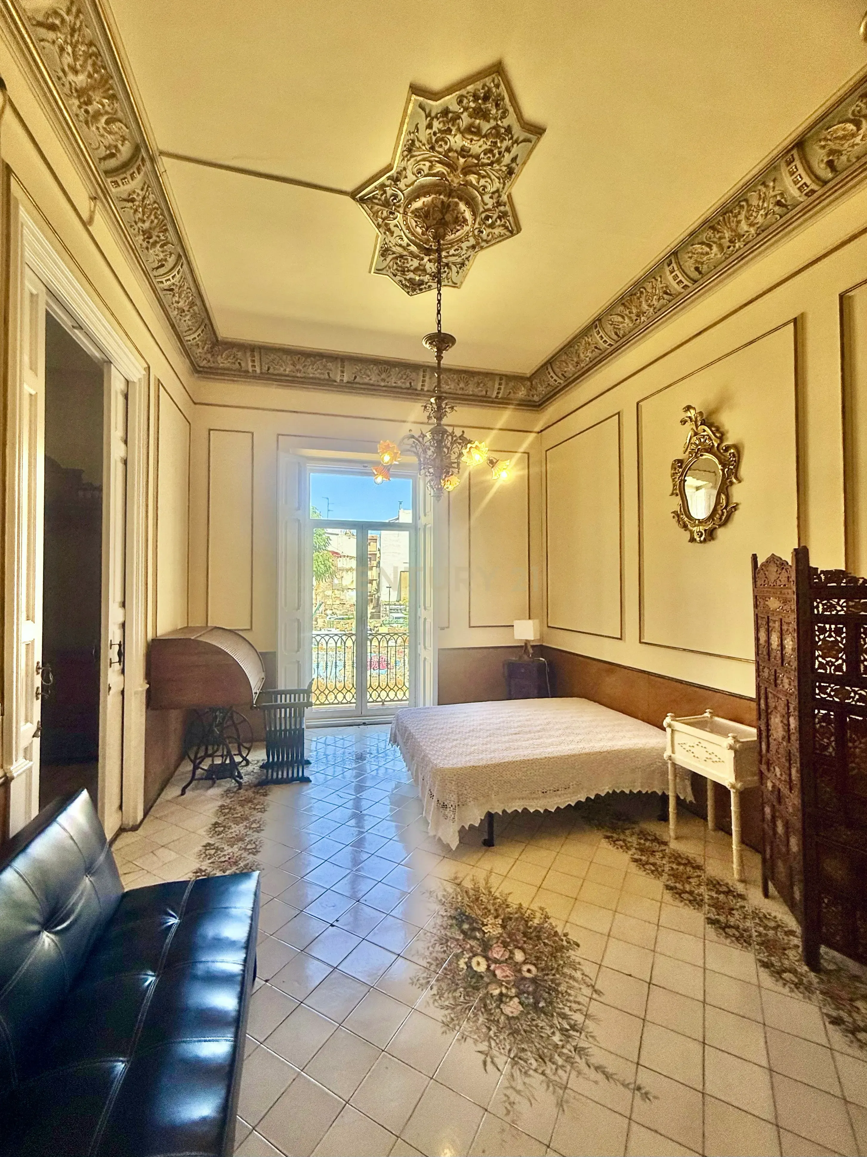 Dormitori de Apartament de lloguer en  Valencia Capital amb Aire condicionat, Moblat i Rentadora