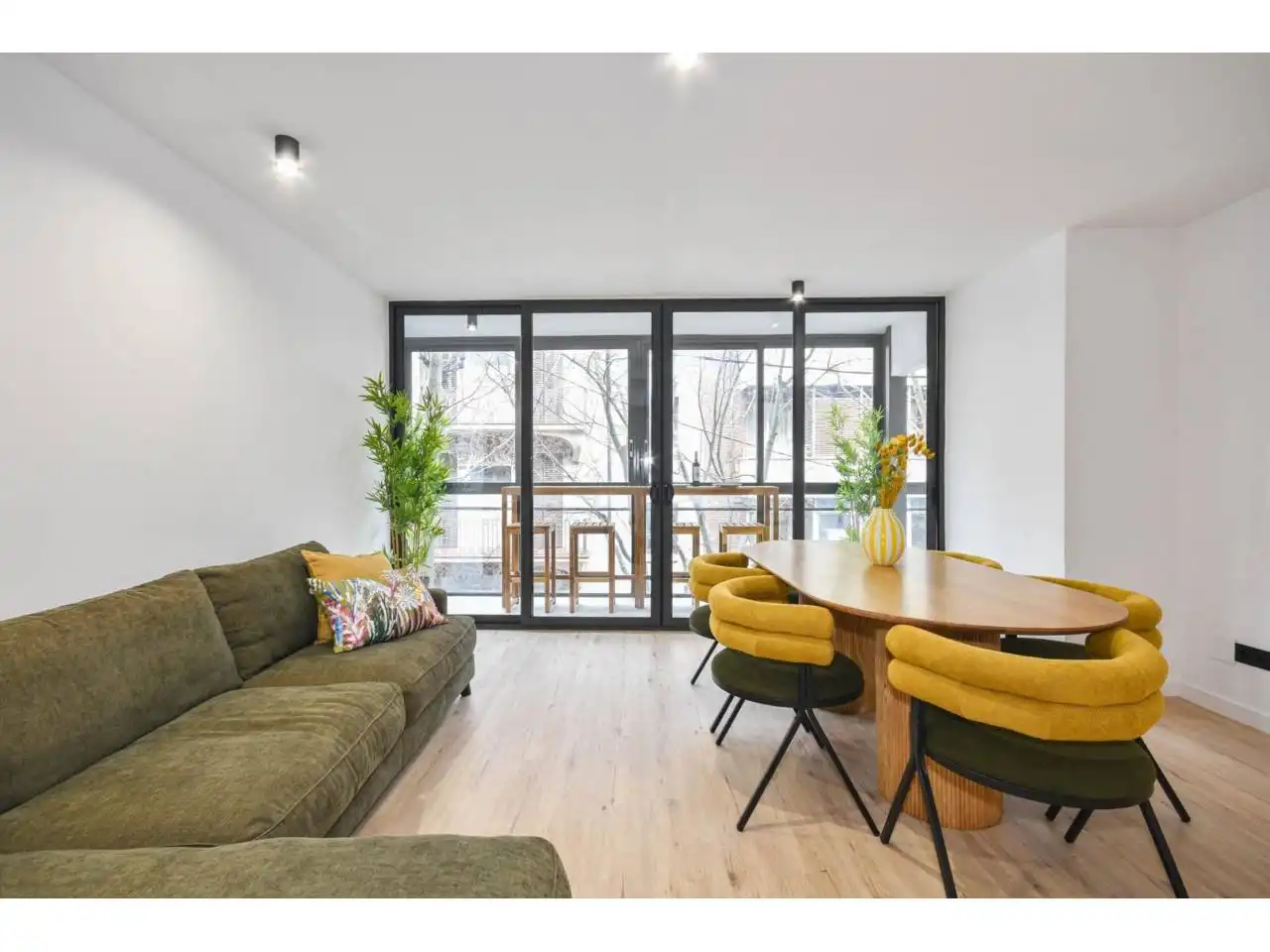 Sala de estar de Piso en venta en Barcelona con Calefacción, Parquet y Balcón