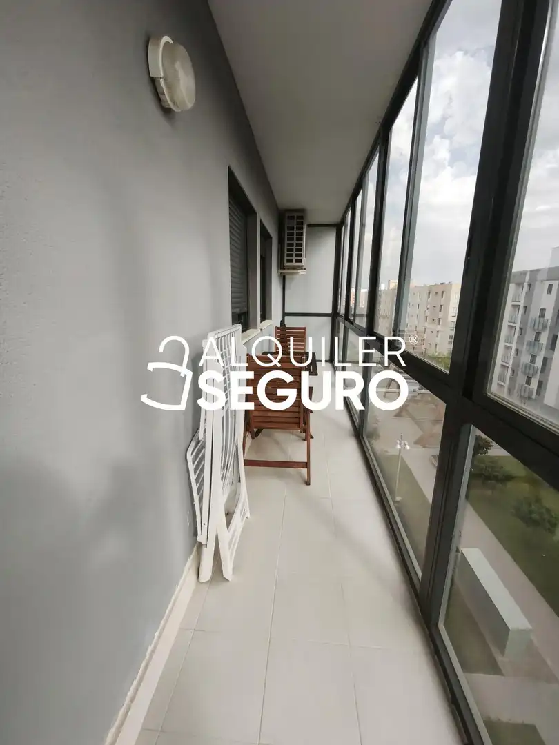 Balcony of Flat for rent in Zaragoza  with Air Conditioner, Heating and Terrace