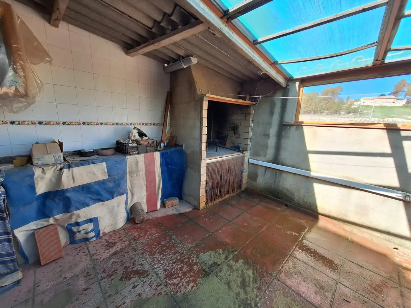 Cuina de Casa o xalet en venda en Requena amb Terrassa