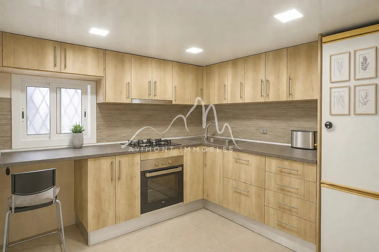 Cocina de Casa o chalet en venta en Piera con Aire acondicionado, Calefacción y Jardín privado