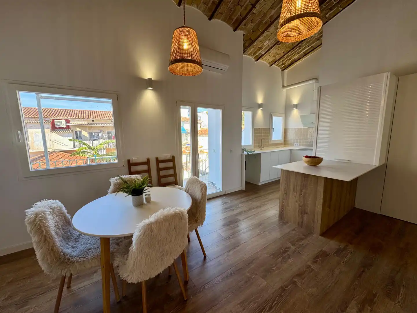 Cocina de Piso de alquiler en Sagunto / Sagunt con Aire acondicionado, Amueblado y Horno
