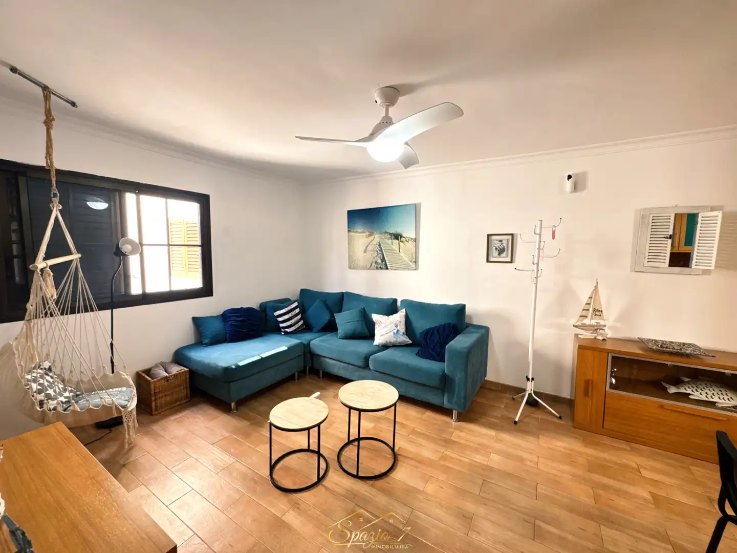 Sala de estar de Piso de alquiler en Agaete con Amueblado, Horno y Lavadora