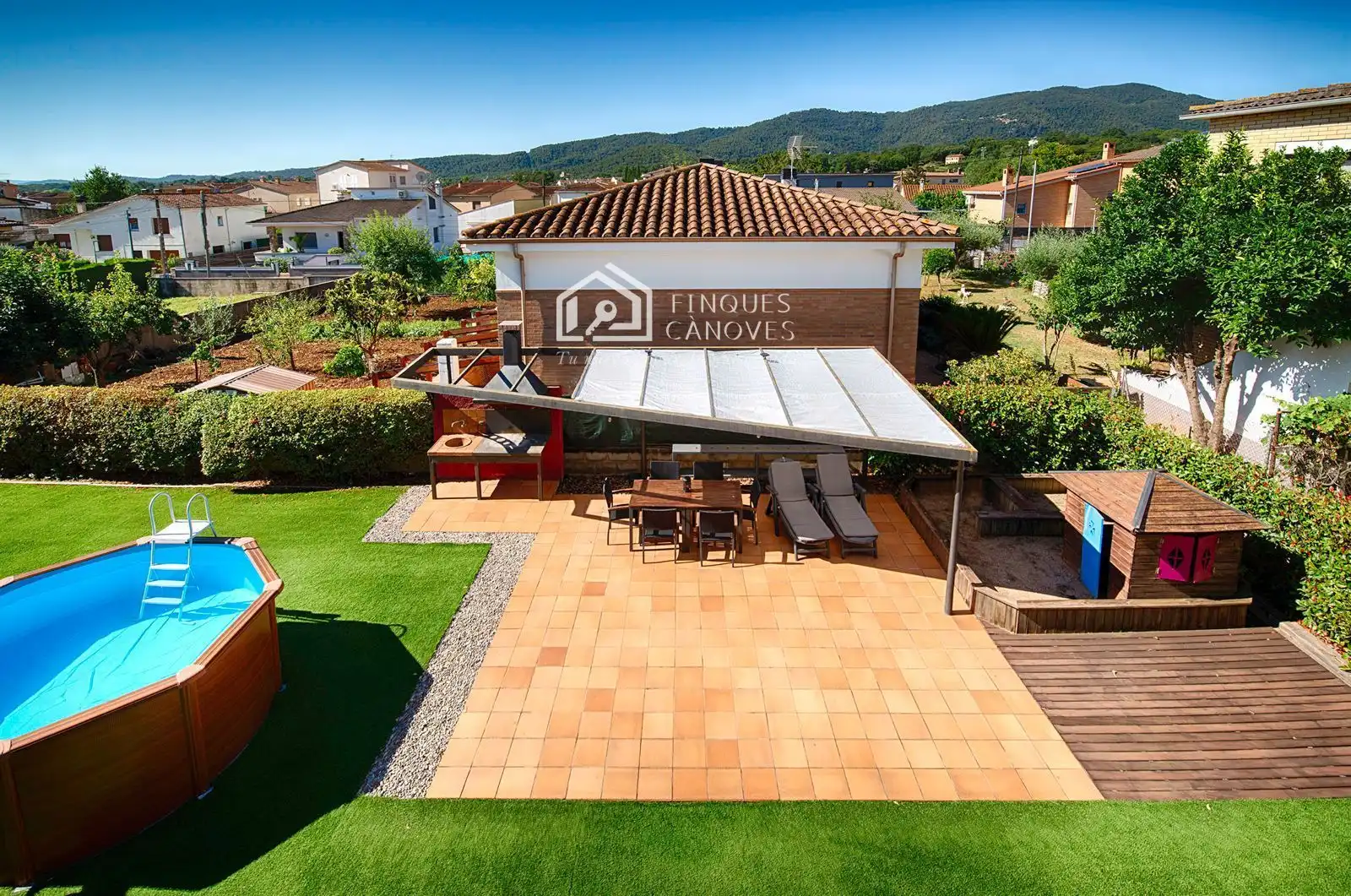 Terrassa de Casa o xalet en venda en Porqueres amb Aire condicionat, Calefacció i Terrassa