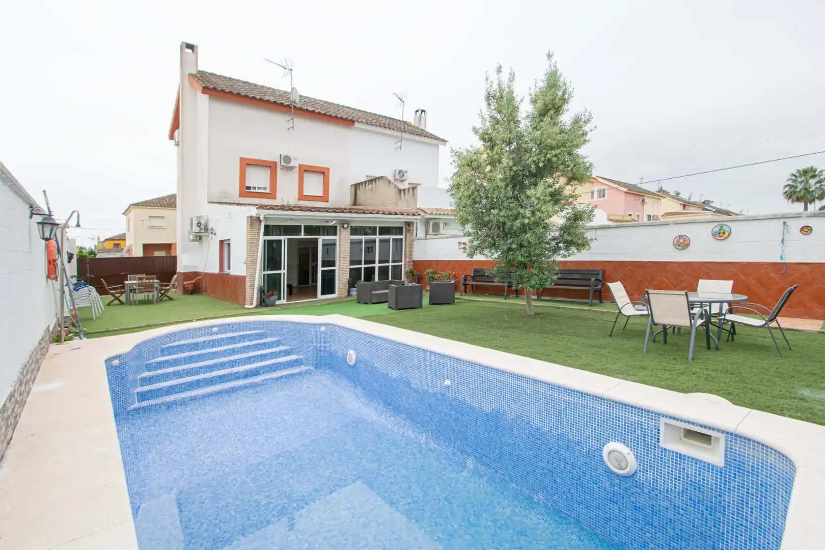 Swimming pool of Detached homes for sale in Almensilla  with Private garden, Storage room and Swimming Pool