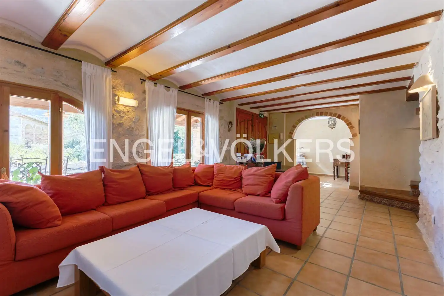 Sala de estar de Casa o chalet en venta en La Vall de Laguar con Calefacción, Jardín privado y Terraza