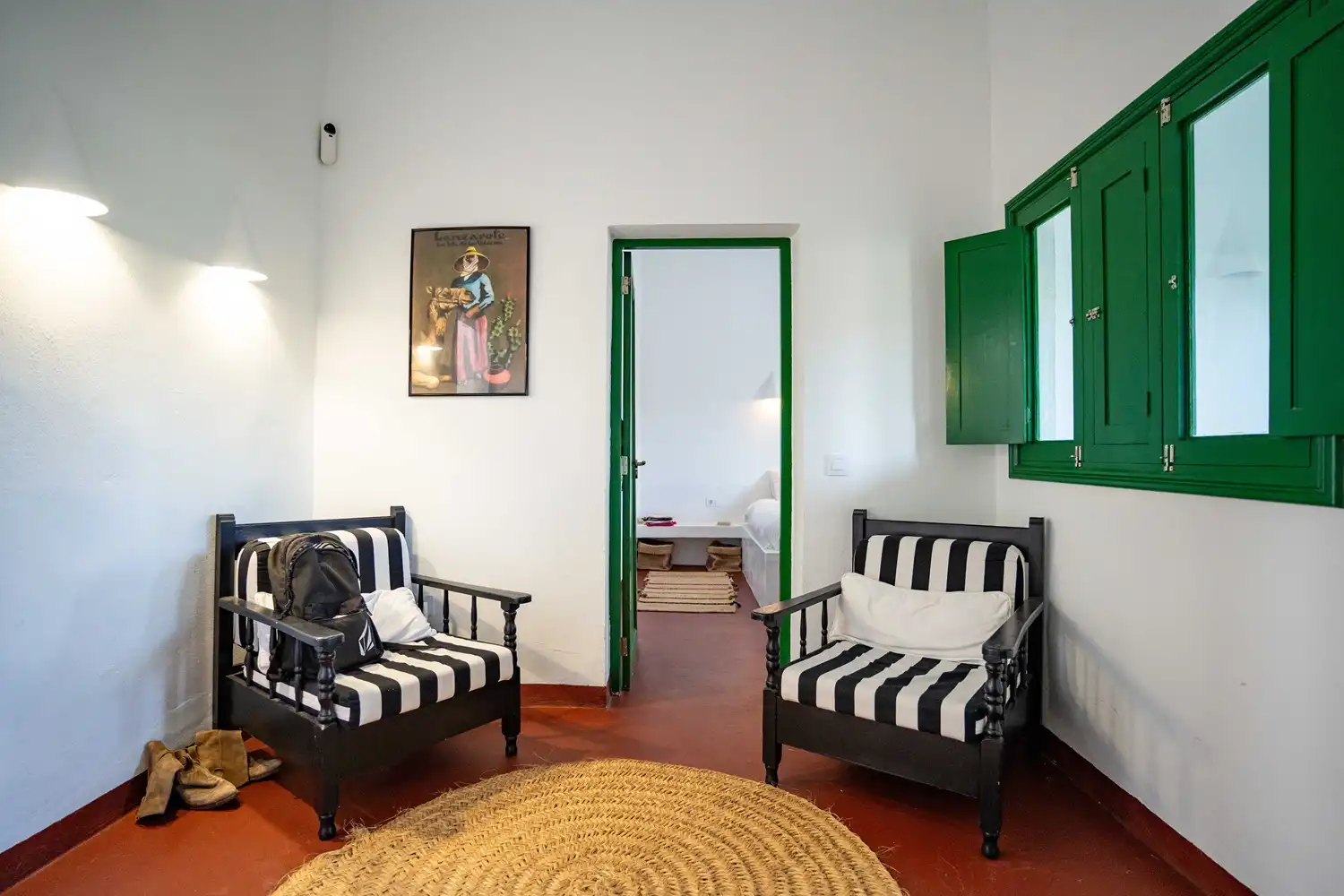 Sala de estar de Casa adosada en venta en Haría con Jardín privado, Terraza y Amueblado