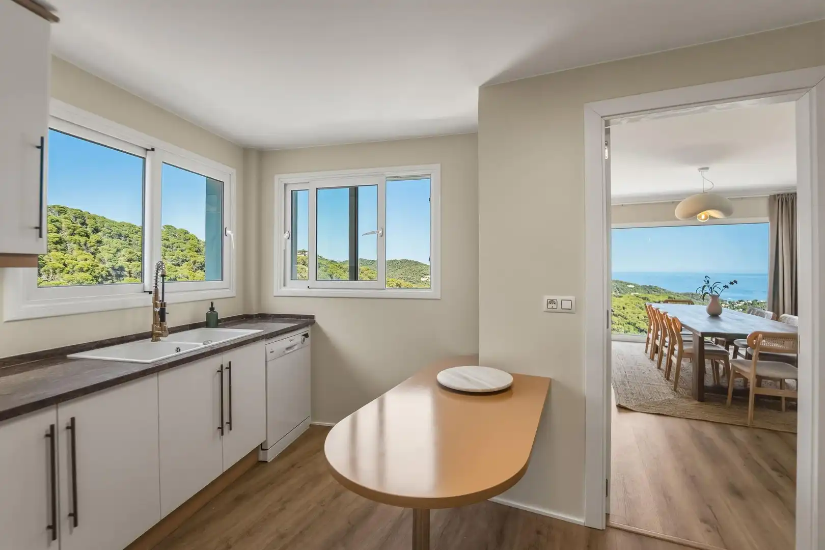 Cocina de Casa o chalet en venta en Lloret de Mar con Calefacción, Jardín privado y Terraza