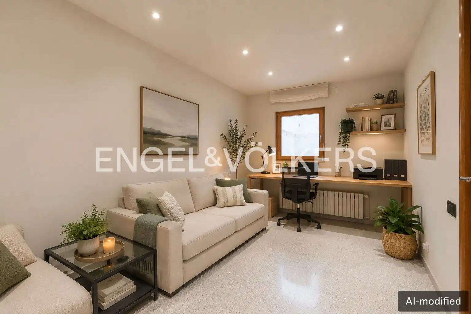 Living room of Houses for sale in Esplugues de Llobregat  with Air Conditioner, Heating and Private garden