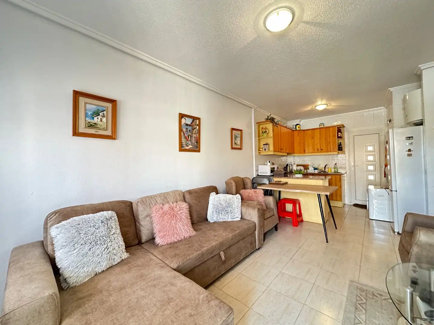 Sala d'estar de Apartament en venda en Orihuela amb Aire condicionat, Moblat i Internet