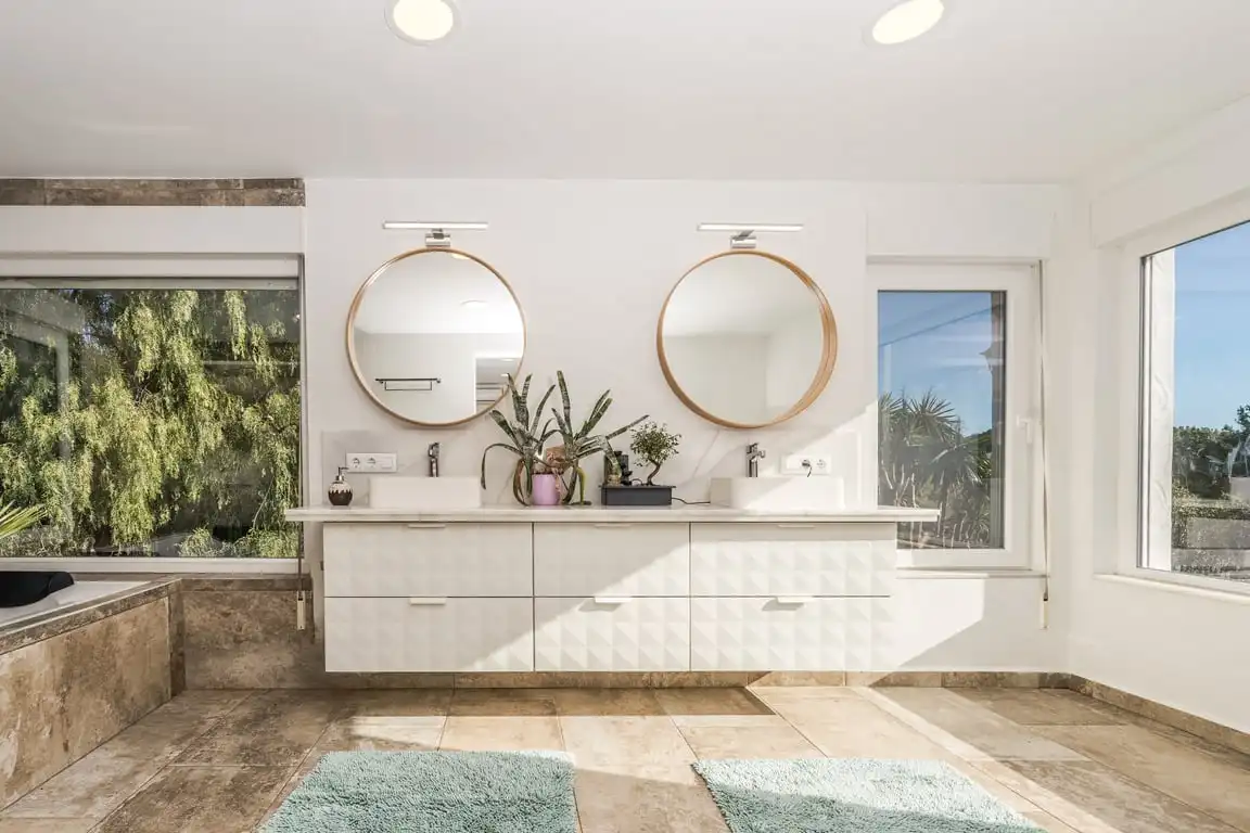 Baño de Casa o chalet en venta en Jávea / Xàbia con Aire acondicionado, Jardín privado y Terraza