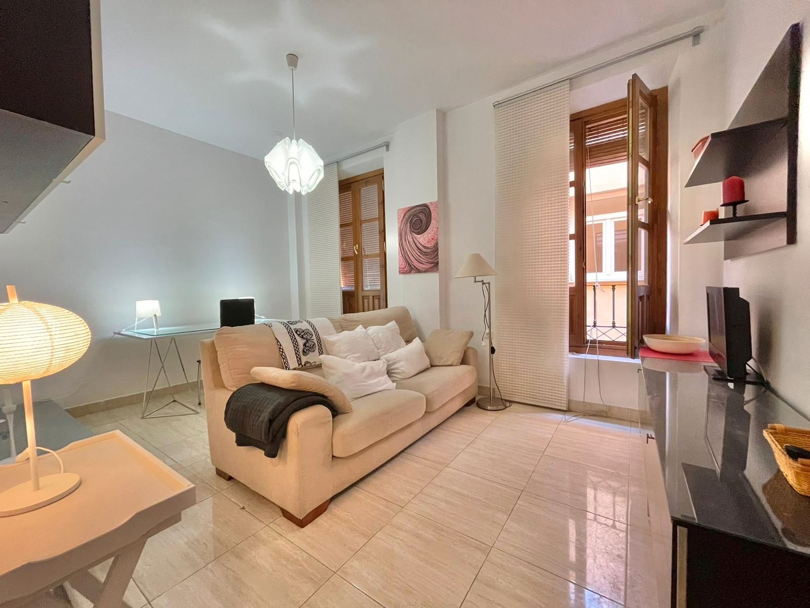 Living room of Apartment to rent in  Granada Capital  with Air Conditioner, Heating and Terrace
