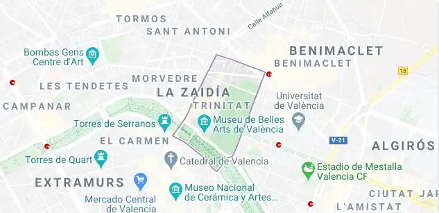 Außenansicht von Wohnung zur Miete in Valencia mit Heizung, Möbliert und Balkon