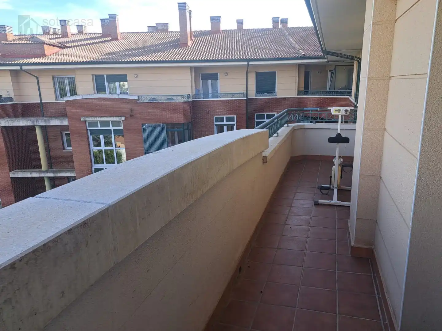 Balcony of Attic for rent in Valladolid  with Heating, Terrace and Swimming Pool