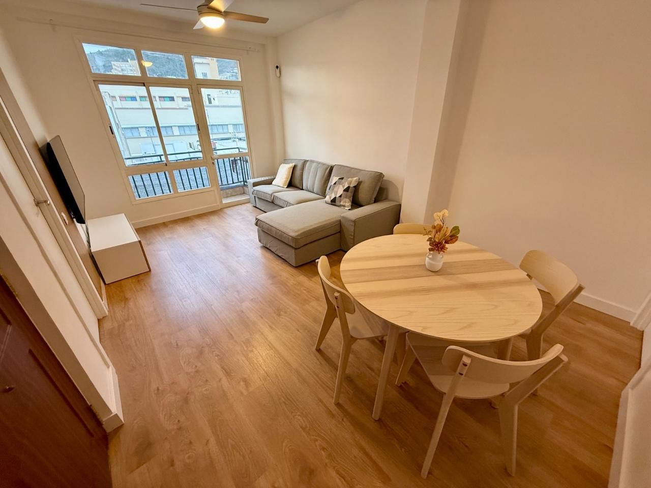 Sala d'estar de Pis de lloguer en  Santa Cruz de Tenerife Capital amb Moblat i Balcó