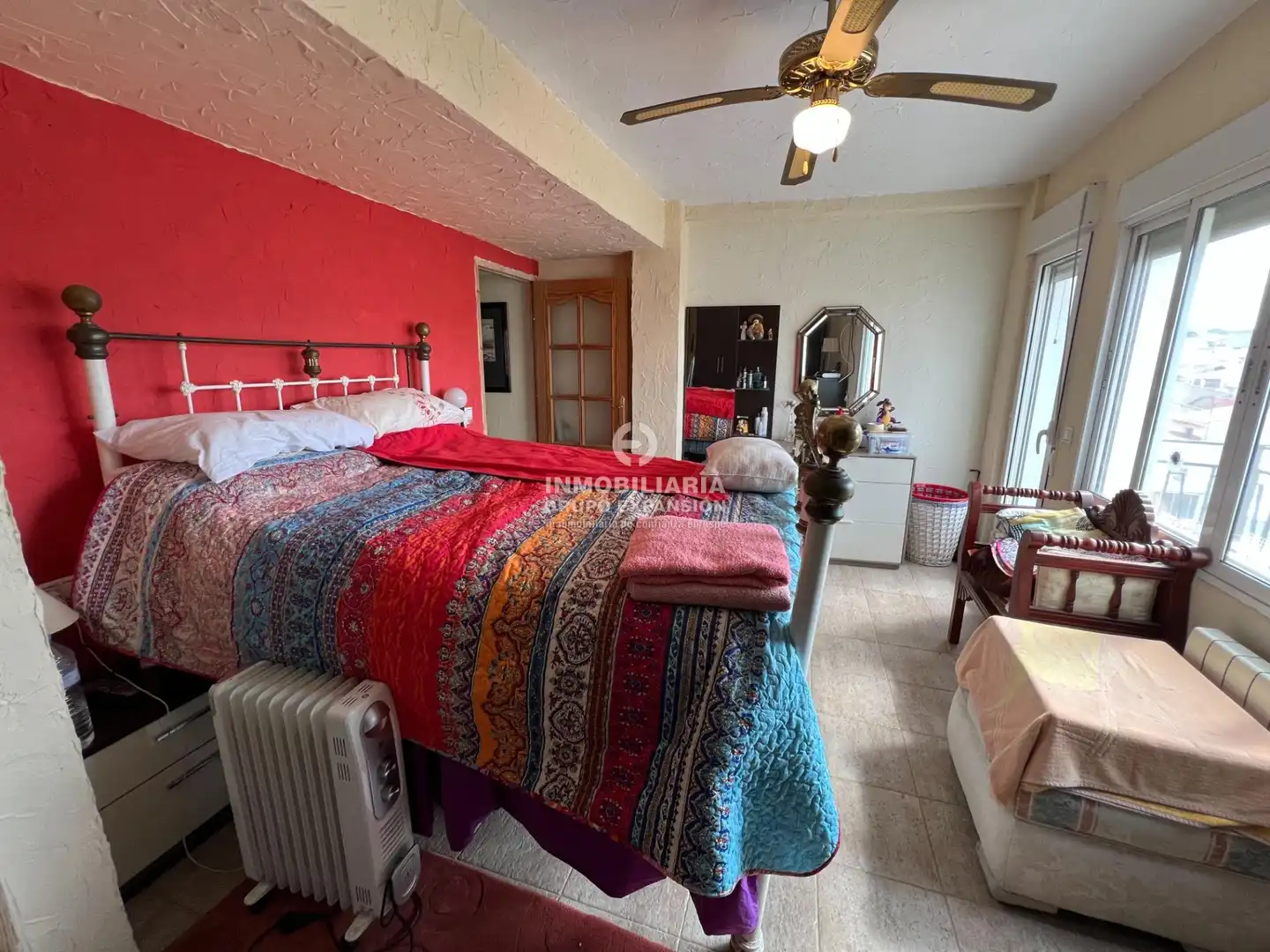 Bedroom of Flat for sale in Aspe  with Air Conditioner, Heating and Terrace