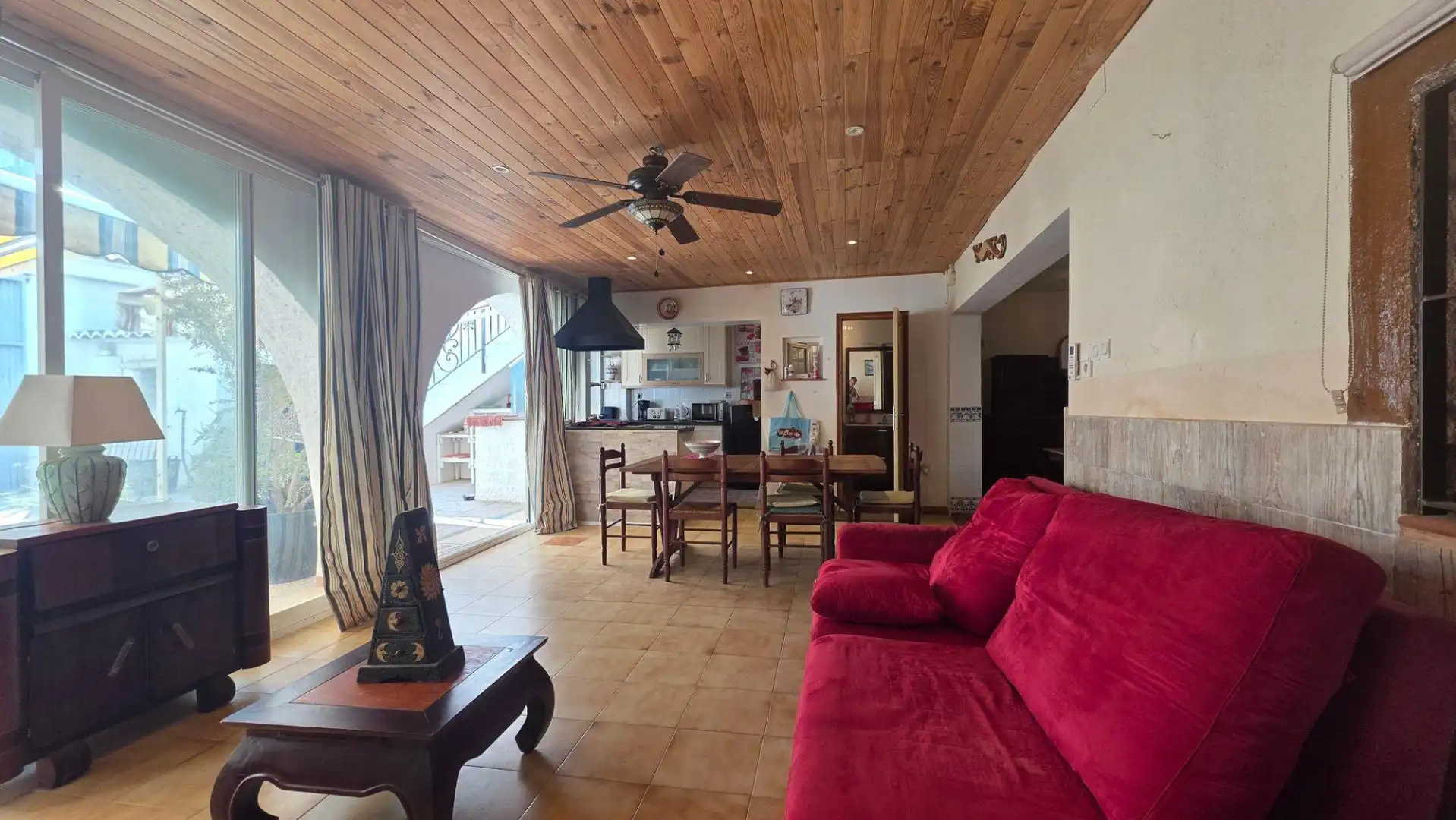 Sala de estar de Casa o chalet en venta en Daimús con Aire acondicionado, Jardín privado y Terraza