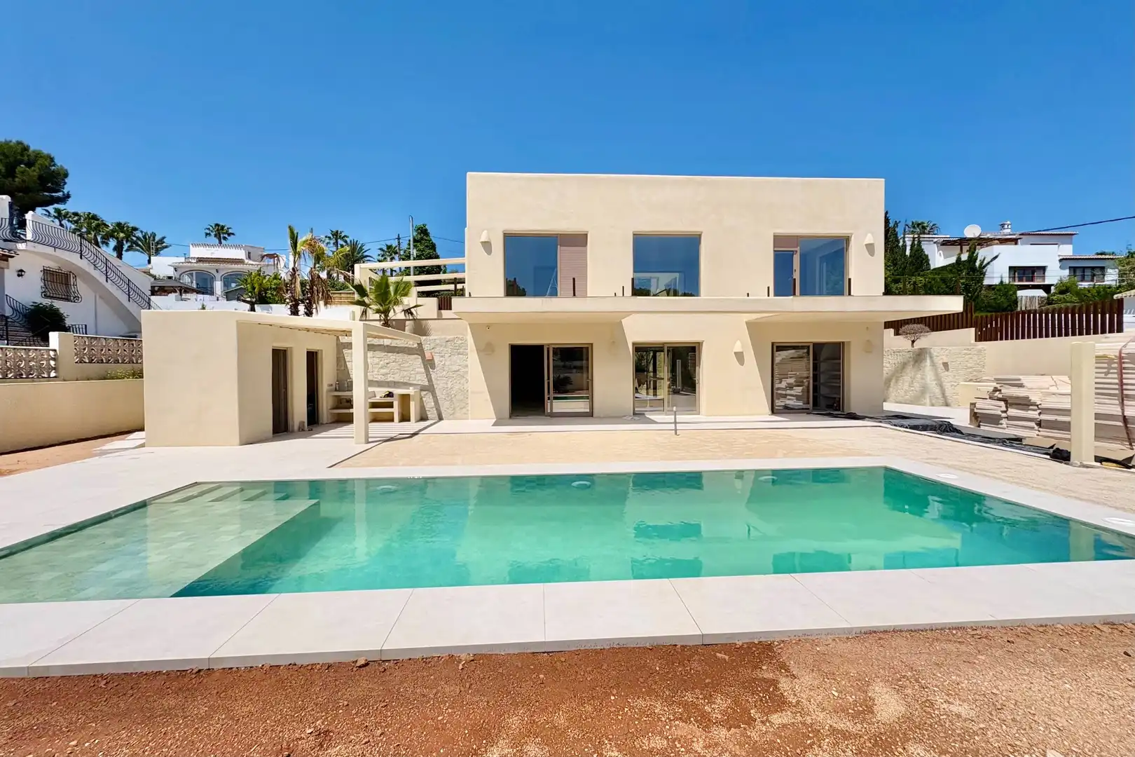 Exterior view of Houses for sale in Jávea / Xàbia  with Air Conditioner, Heating and Private garden
