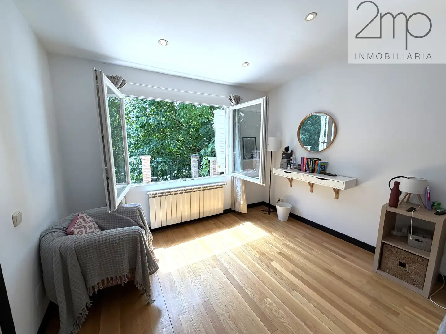 Schlafzimmer von Haus oder Chalet zur Miete in Manzanares El Real mit Heizung, Privatgarten und Parkett