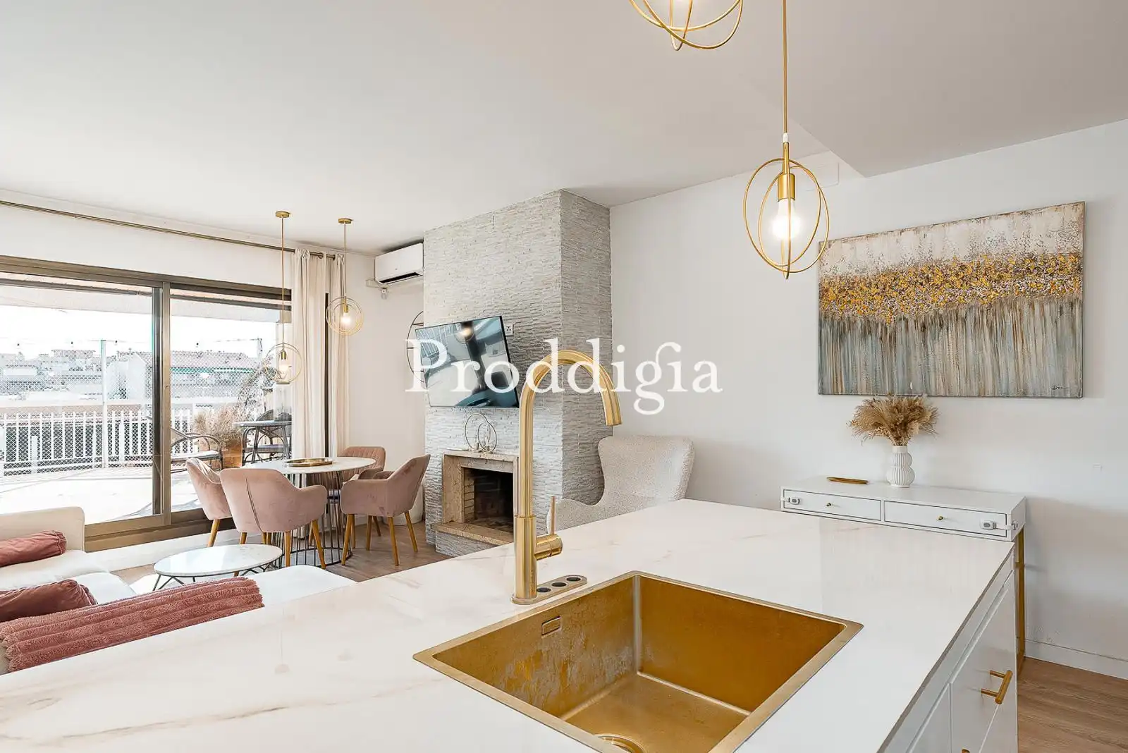 Kitchen of Attic for sale in Barcelona  with Air Conditioner, Heating and Terrace