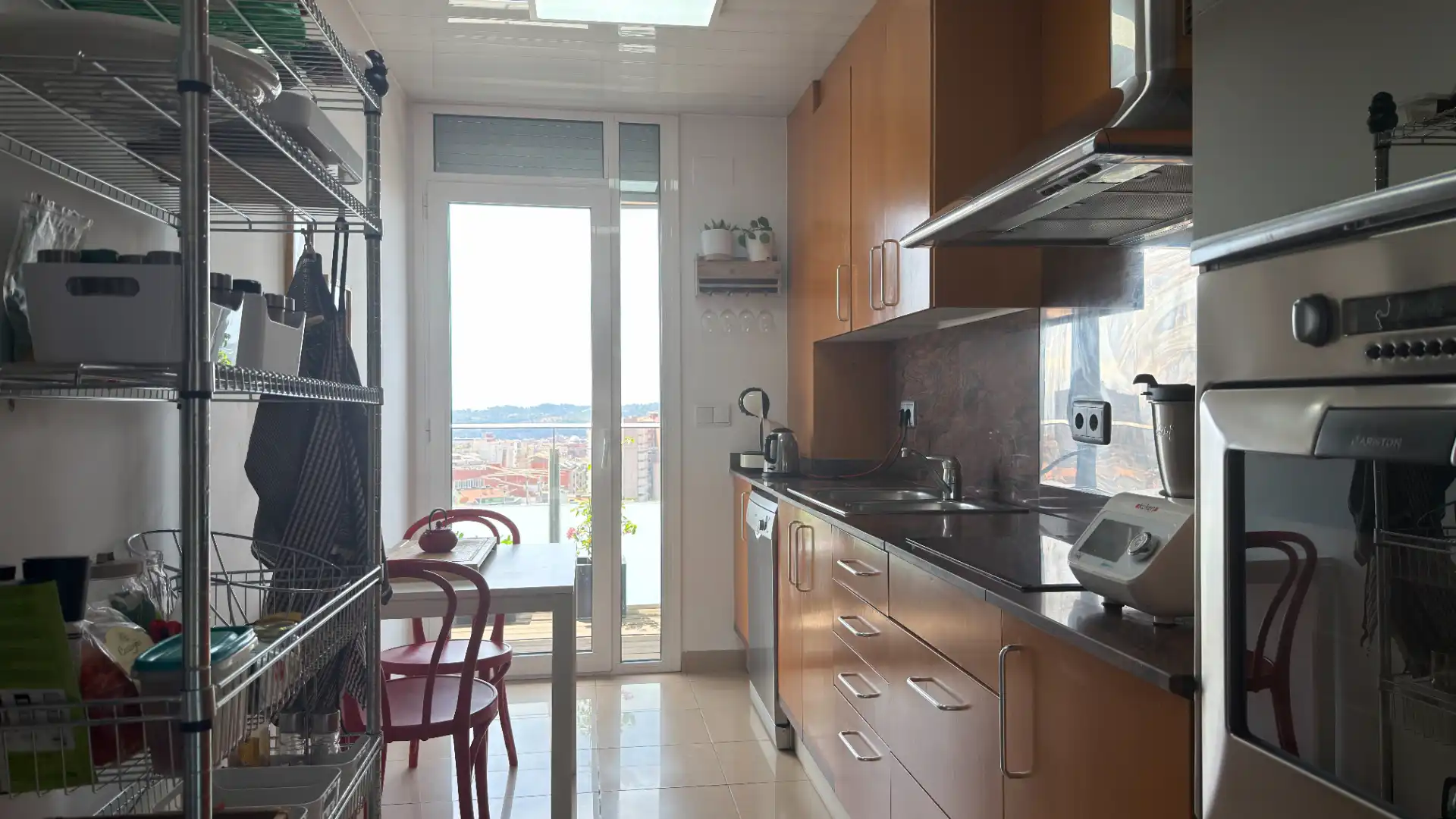 Kitchen of Flat for sale in Terrassa  with Air Conditioner, Heating and Parquet flooring
