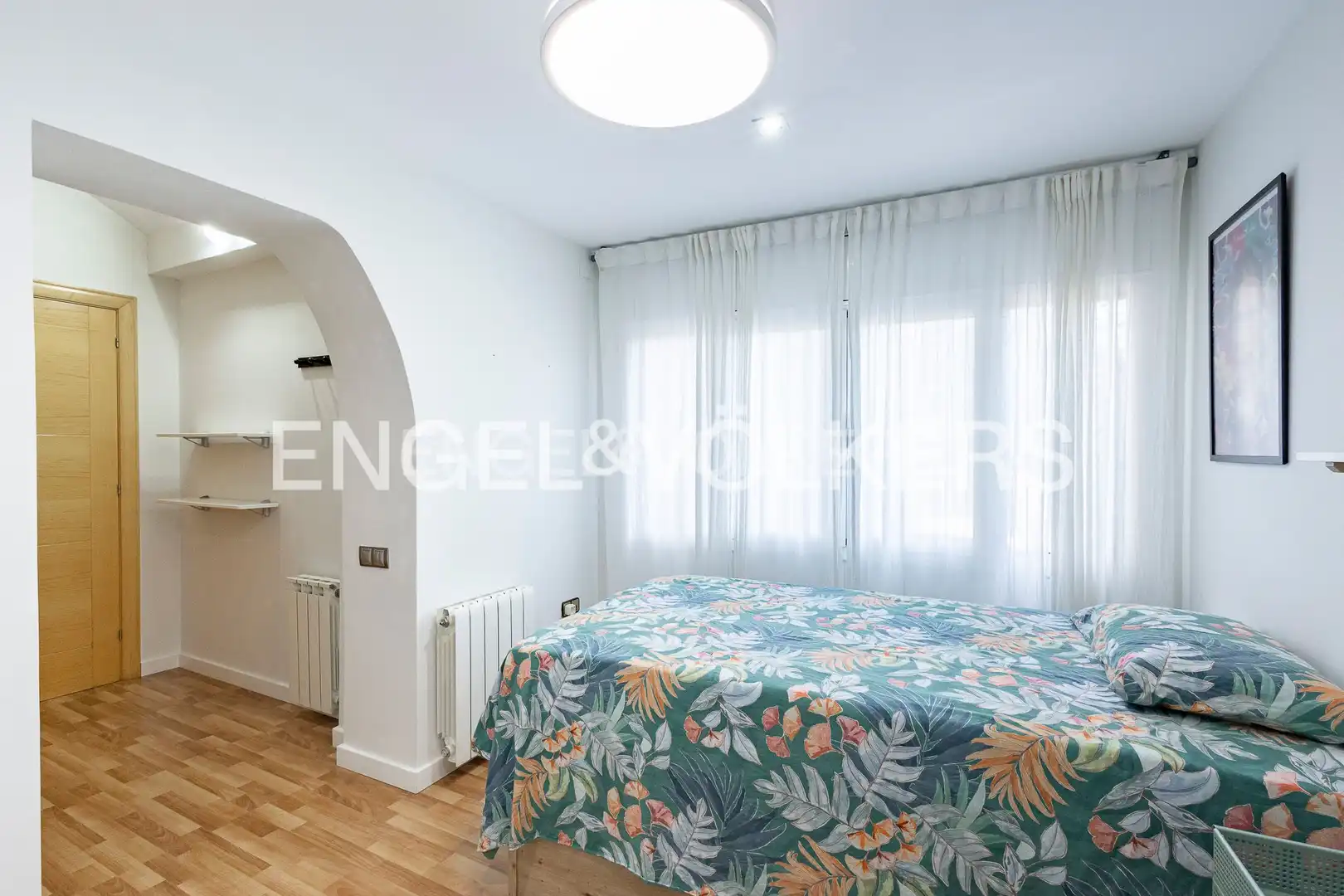 Schlafzimmer von Wohnung zur Miete in Esplugues de Llobregat mit Klimaanlage, Heizung und Parkett