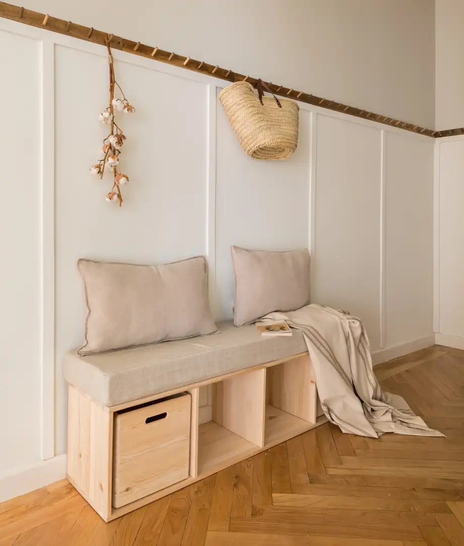 Dormitori de Apartament de lloguer en Madrid amb Aire condicionat, Calefacció i Moblat