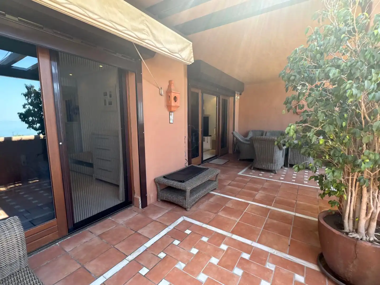 Terraza de Apartamento en venta en Estepona con Aire acondicionado, Terraza y Piscina