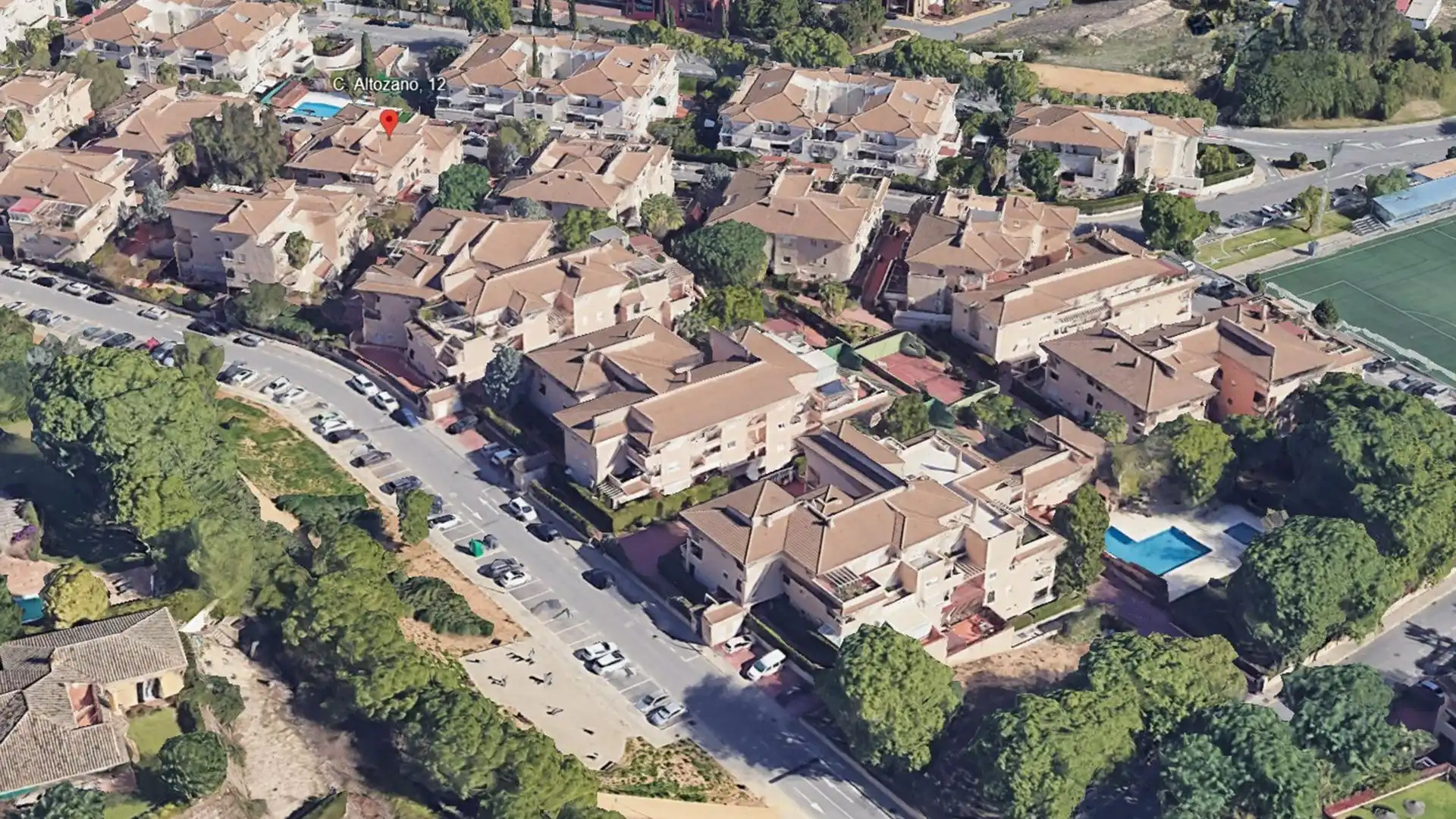Außenansicht von Wohnung zum Verkauf in Tomares mit Klimaanlage, Parkett und Terrasse