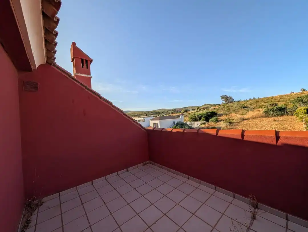 Terraza de Casa adosada de alquiler en La Línea de la Concepción con Aire acondicionado, Calefacción y Jardín privado