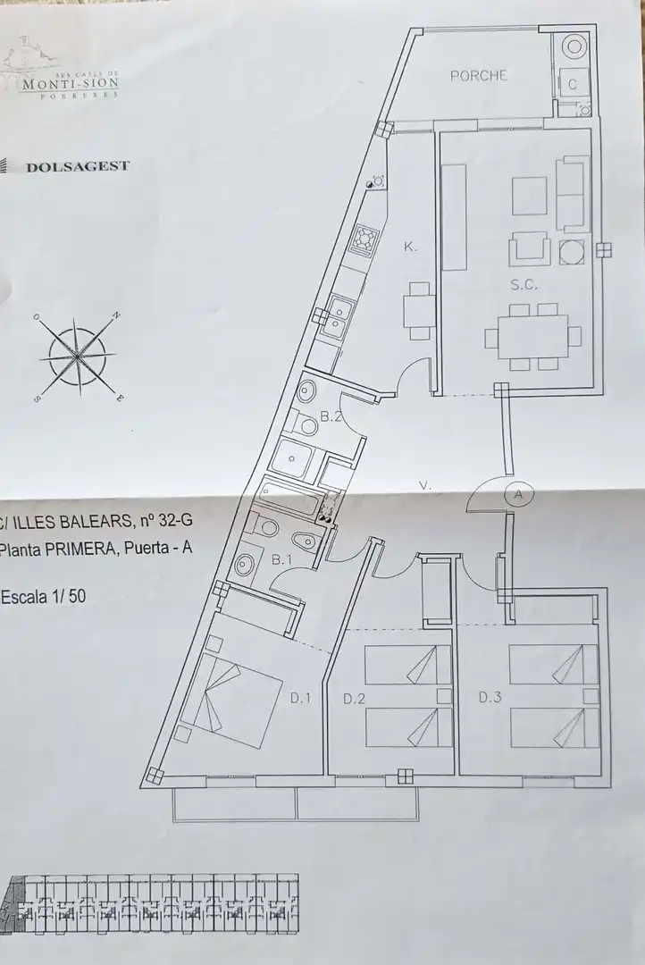 Wohnung zum Verkauf in Porreres mit Klimaanlage und Heizung