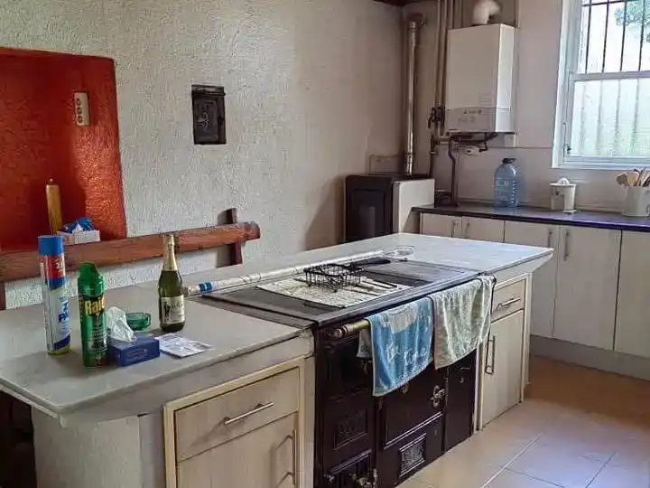 Cocina de Casa o chalet en venta en Monterroso con Jardín privado, Piscina y Amueblado
