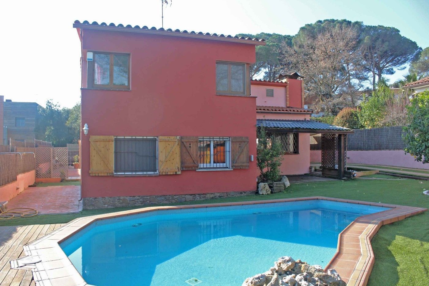 Jardí de Casa o xalet en venda en Santa Maria de Palautordera amb Aire condicionat, Calefacció i Terrassa