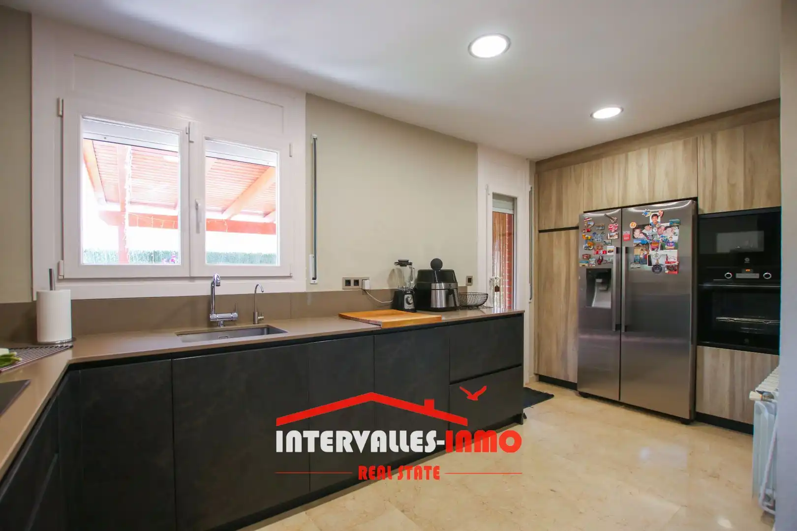 Kitchen of Houses for sale in Bigues i Riells del Fai  with Air Conditioner, Heating and Private garden