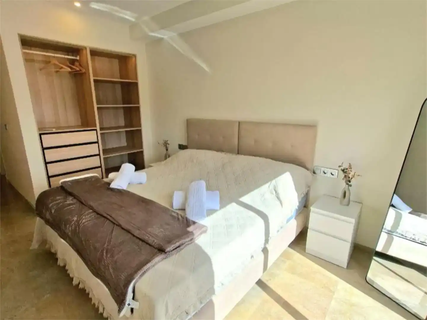 Bedroom of Flat for sale in Manilva  with Air Conditioner and Swimming Pool