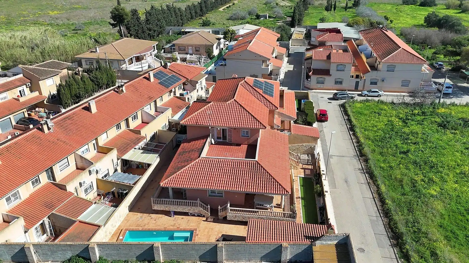 Vista exterior de Casa o xalet en venda en La Unión amb Aire condicionat, Calefacció i Jardí privat