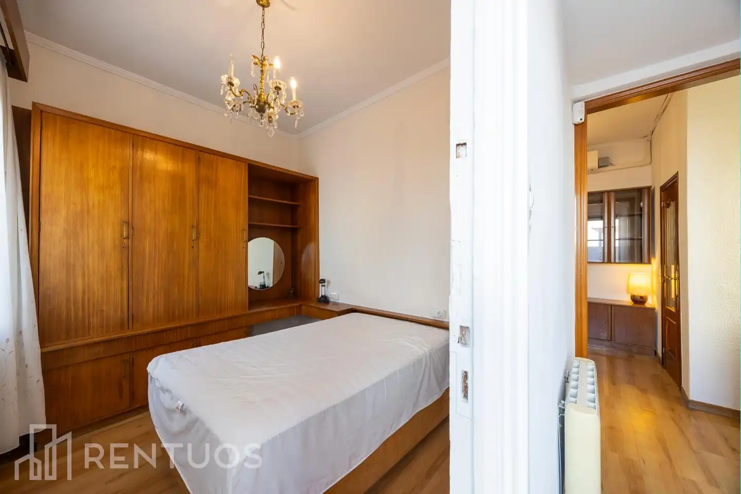 Bedroom of Attic for rent in Madrid  with Air Conditioner, Heating and Parquet flooring