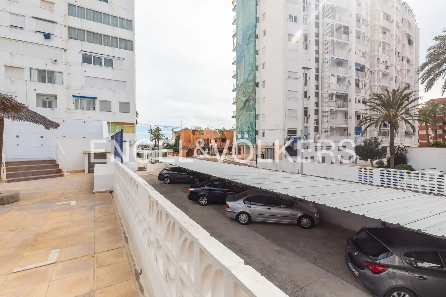 Terrace of Flat for rent in La Pobla de Farnals  with Air Conditioner, Heating and Parquet flooring