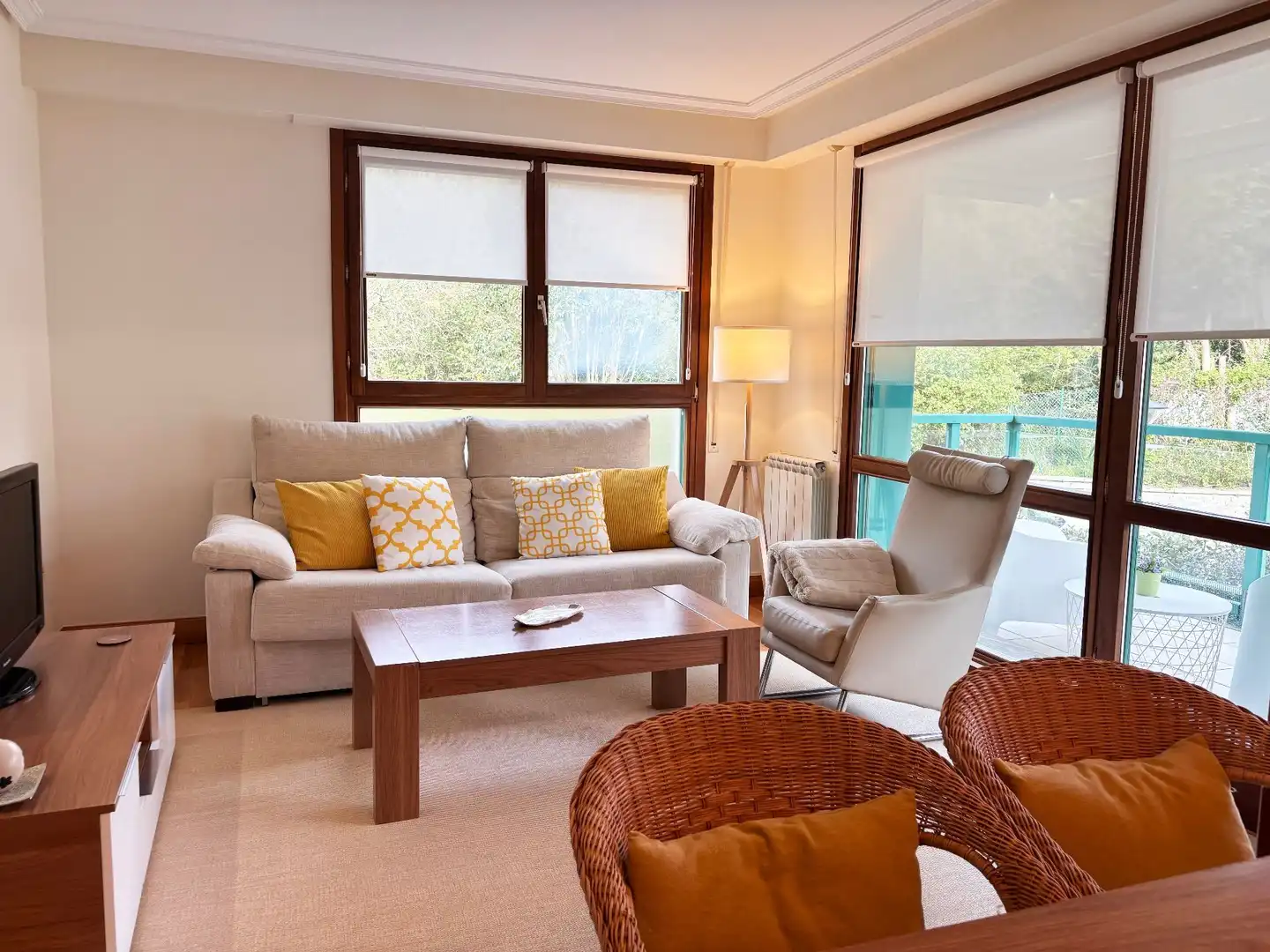 Wohnzimmer von Wohnung zum Verkauf in Hondarribia mit Heizung, Abstellraum und Schwimmbad