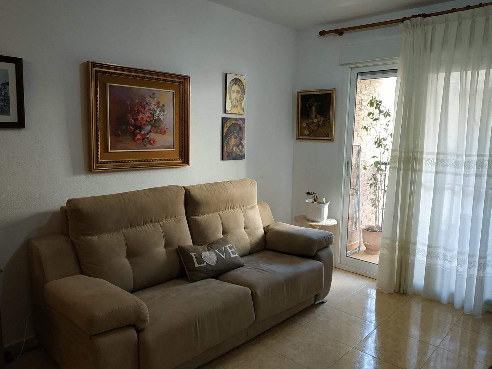 Sala d'estar de Pis de lloguer en Alicante / Alacant amb Aire condicionat, Calefacció i Balcó