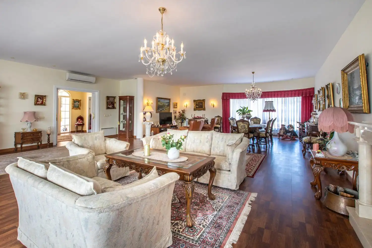 Sala de estar de Casa o chalet en venta en L'Alfàs del Pi con Aire acondicionado, Jardín privado y Terraza