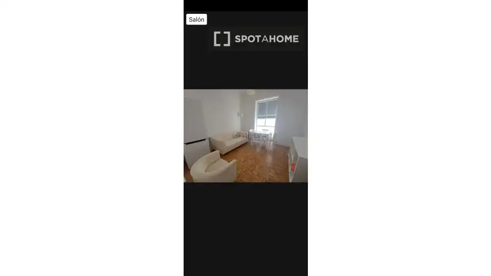 Habitación de Apartamento para compartir en Madrid con Aire acondicionado, Terraza y Amueblado